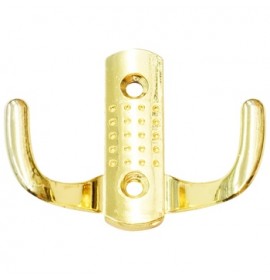 Крючок с перф. двойной золото (60)