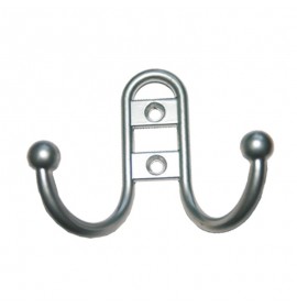Крючок-вешалка двойной коричневый