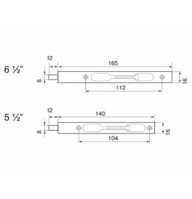 PALLADIUM Ригель 6 1/2 PN мат. никель