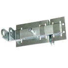 Металлист Задвижка дверная ЗД-04 цинк с проушиной