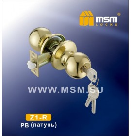 Ручка защелка Z1-R PB (607 PB ET) золото