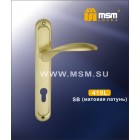 Ручка дверная 415 L SB вх/б мат. золото MSM