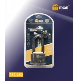 Замок навесной TS3-L60мм блистер (6/48)