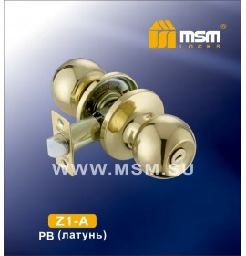 Ручка защелка Z1-A PB (607 PB BK) (20) золото