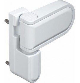 Петля д/пластиковых дверей 120 кг белая