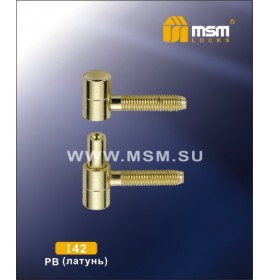 Петля ввертная I42 PB 13х42 золото