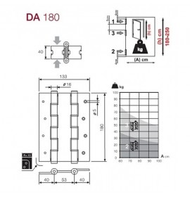 Петля "МЕТРО"  DA 180 АВ 5914.03