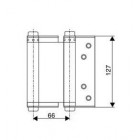 Петля пружинная двусторонняя HS 120 BL черная