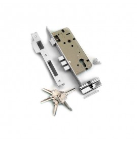 Замок врезной ARCHIE L-01-45-70 N хром 510051