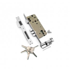 Замок врезной ARCHIE L-01-45-70 TR N хром 510085