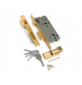 Замок врезной ARCHIE L-03-45-70 TR B латунь 51843