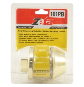 Замок врезной ZETA 101 PB полир. латунь