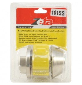 Замок врезной ZETA 101 SN мат. никель