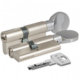 Цилиндровый механизм 164 BM 75мм (30х10х35) никель