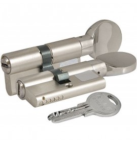 Цилиндровый механизм 164 SM 80мм (30х10х40) никель