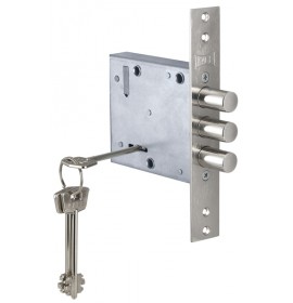 Замок врезной сувальдный 447L 4кл.