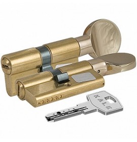 Цилиндровый механизм 164 SM 80мм (35х10х35) латунь