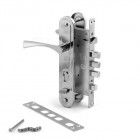 Замок врезной с ручками "LEKSA" 823 R (хром) 0523 правый