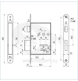 МЕТТЭМ Корпус замка ЗВ 9.901.0.0 (5кл.)