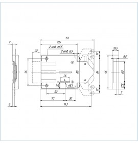 МЕТТЭМ Замок врезной ЗВ 8 811.1.0.