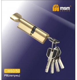 Цилиндровый механизм CW 60/50 к/б 5кл. перф. PB золото