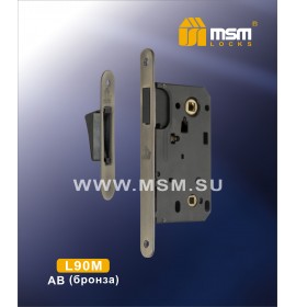 Защелка м/к L 90M AB бронза MSM 00000000438