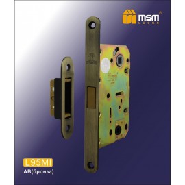 Защелка м/к L 95M-I AB бронза