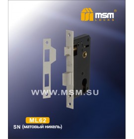 Замок врезной ML 62 SN никель MSM 00000000519