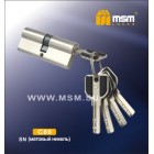 Цилиндровый механизм C 111 80мм к/к 5кл. перф. SN мат. никель MSM