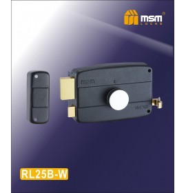 Замок накладной RL25B-W BK (черный)