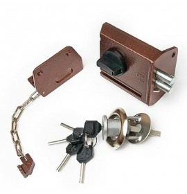 Замок накладной ЗНД-1АК л/а с цеп.(86800) г.Рязань 86800