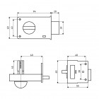 АЛЛЮР Замок накладной ЗН 1-1НТ