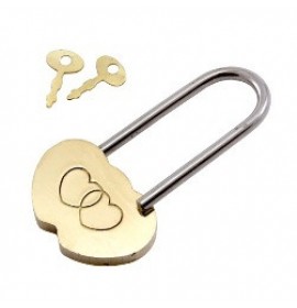 Навесной замок АЛЛЮР  "Сердечко"