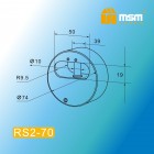 Замок навесной RS2-70мм (6/48)