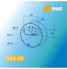 Замок навесной RS2-70мм (6/48)