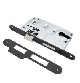 V Замок врезной ML 85BL (черный)