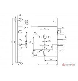 ПРОСАМ Замок врезной ЗВ4-31/55 (пакет) 78919