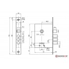 BORDER Замок врезной ЗВ 9-6/13 ЭКОНОМ 77320