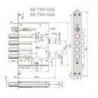 CRIT Замок врезной ЗВ 7РК-005 ХП