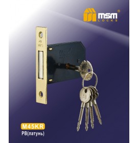 MSM Замок врезной M45KR PB 0156