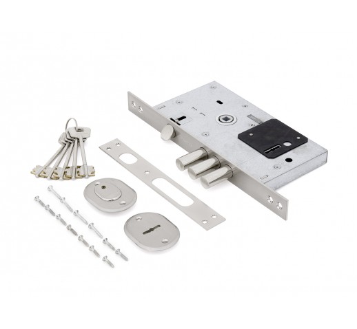 PALLADIUM Замок врезной 0252 RL никель (12)