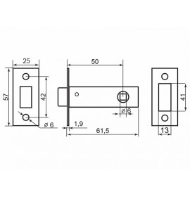 PALLADIUM Защелка магнитная 100 M BLACK